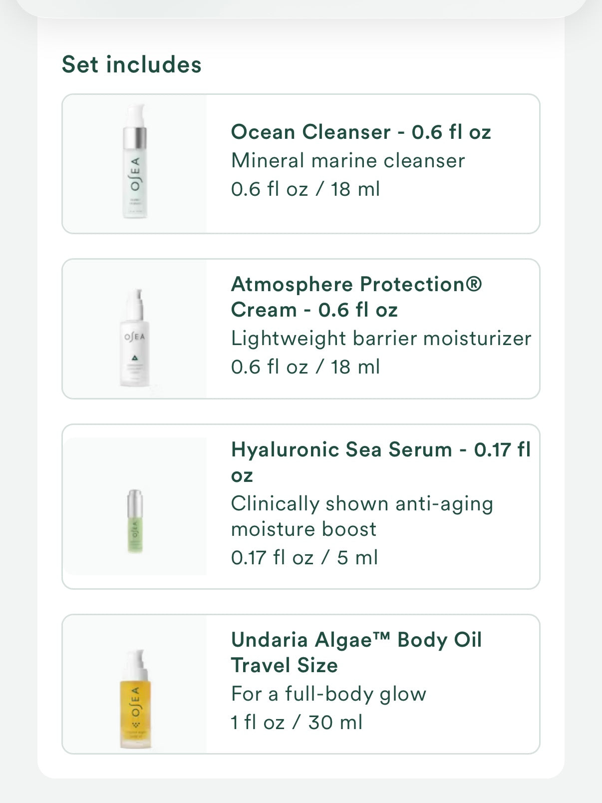 OSEA® Malibu Face & Body Bestsellers Set ($78 Value)